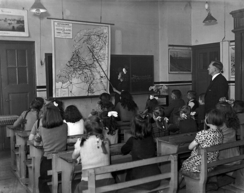 landkaart klas schoolkaart nederland