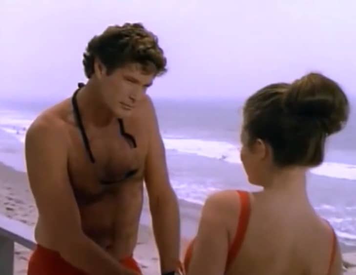 Baywatch levenslessen Mitch Buchanon David Hasselhoff blik