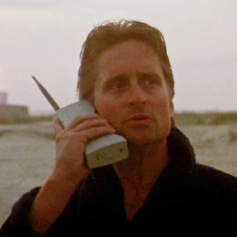 Gordon Gekko Wallstreet telefoon
