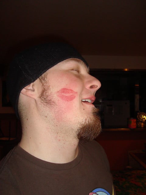 Lippenstift kussen kroeg