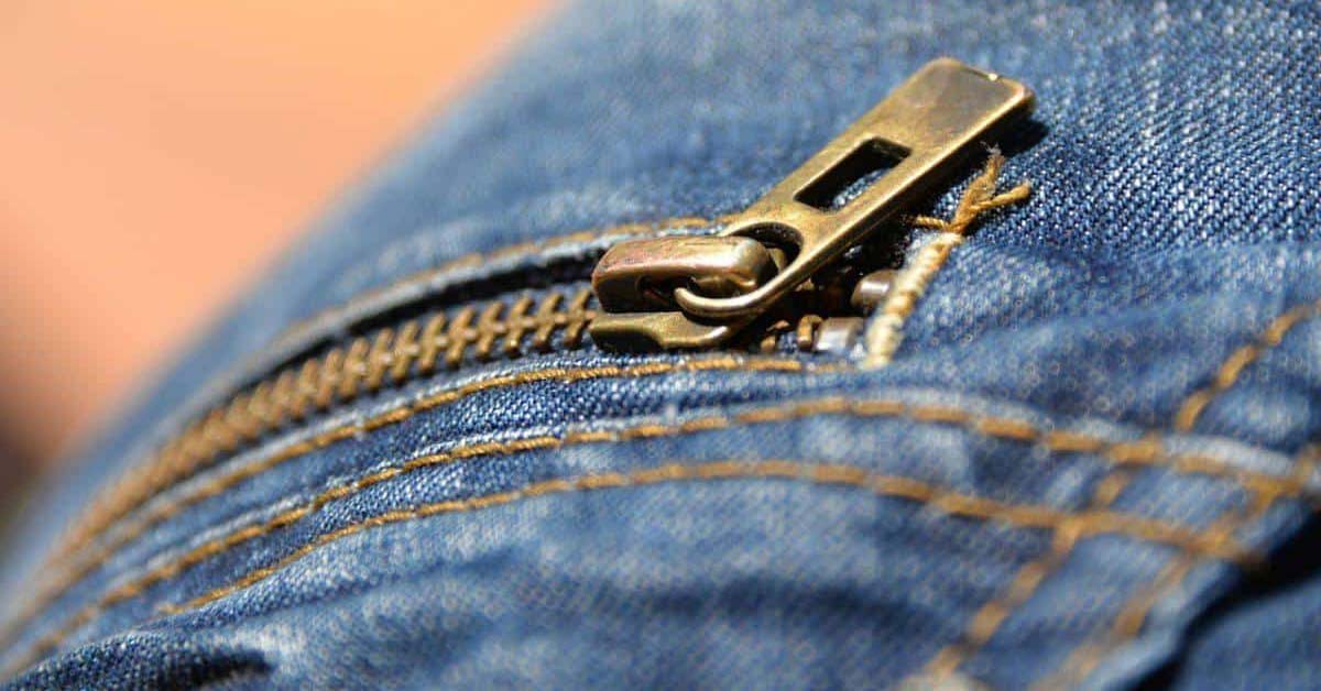 Rits gaat niet dicht jeans ritssluiting