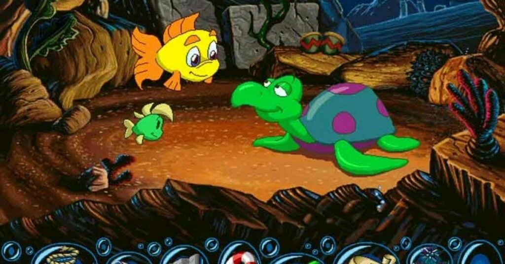 Freddi Fish computerspel gamen