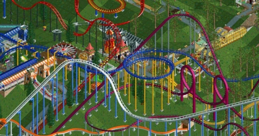 rollercoaster tycoon spel vroeger