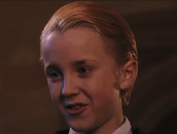 Draco Malfidus gespeeld door Tom Felton