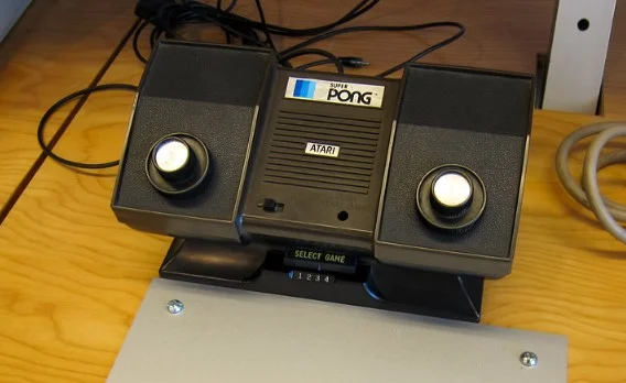 Eerste spelcomputers atari pong