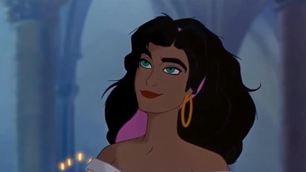 Klokkenluider van Notre Dame Esmeralda coole dames in tekenfilms