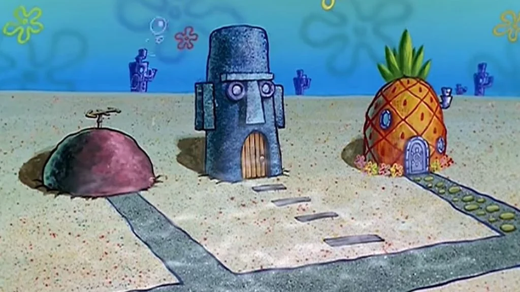 Spongebob Squarepants huis huizen bodem zee