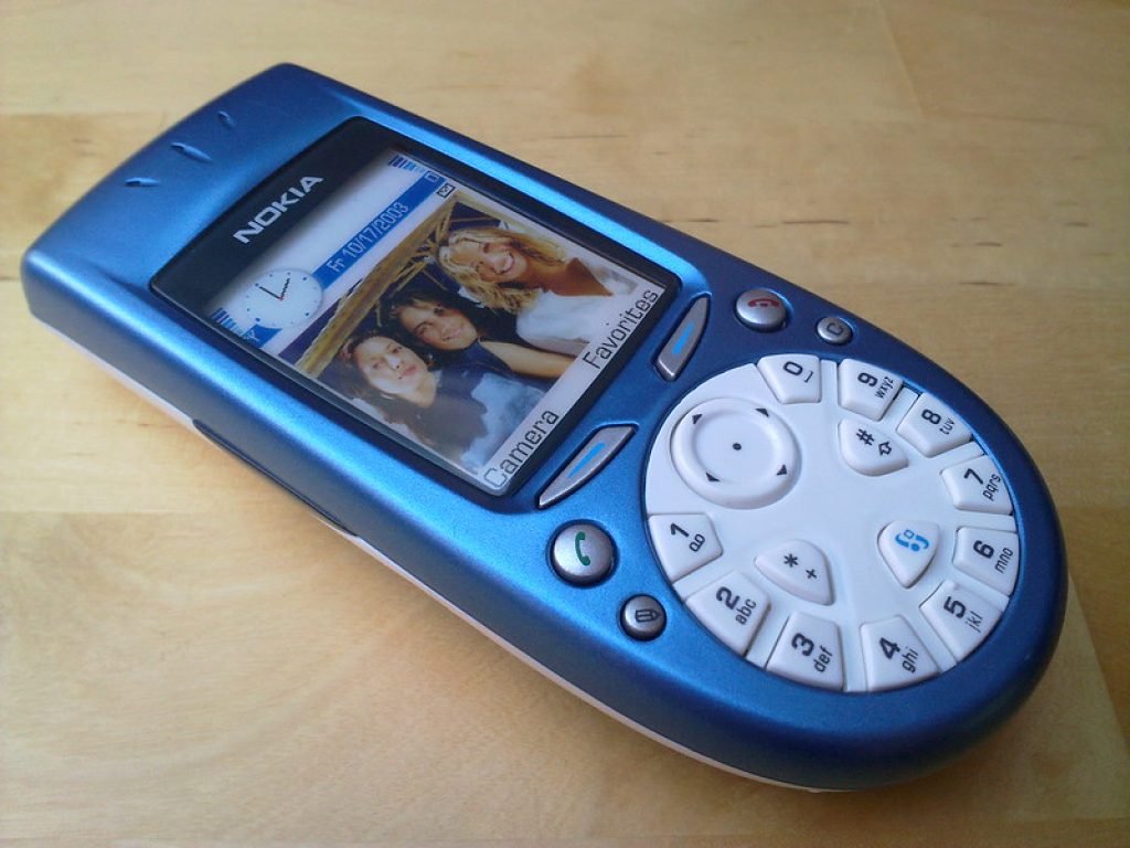 Nokia 3650 mobiele telefoon vroeger