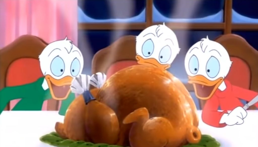 donald duck kip eten tekenfilmlogica