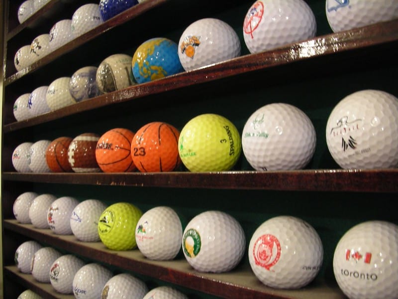Golfbal verzameling