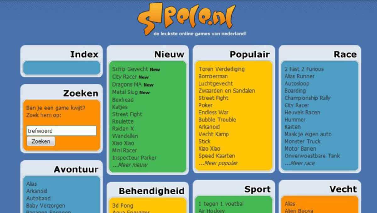 waterstof Wereldvenster onderzeeër Deze 12 games maakten Spele.nl vroeger zo geweldig