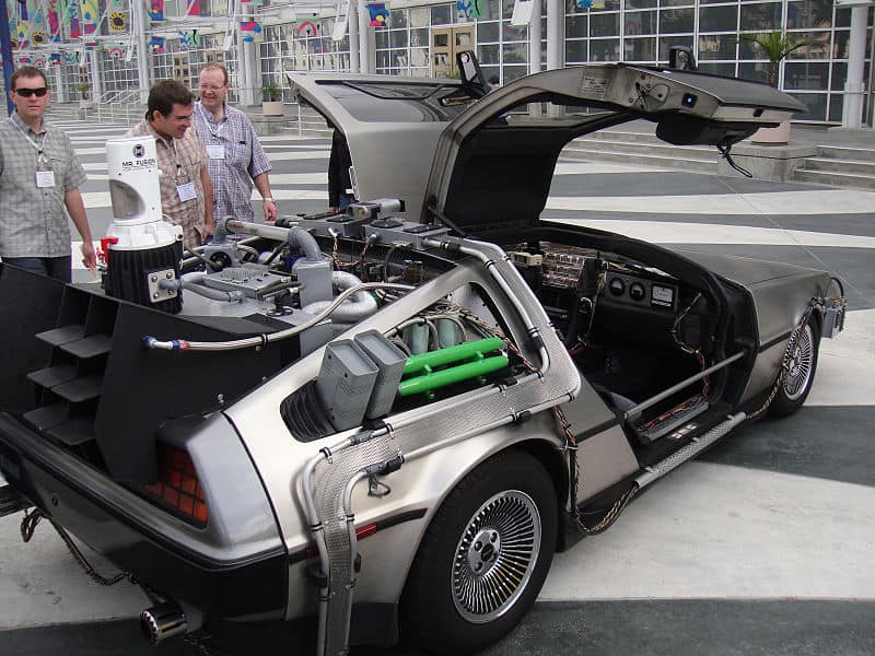 Back to the future Delorean auto film