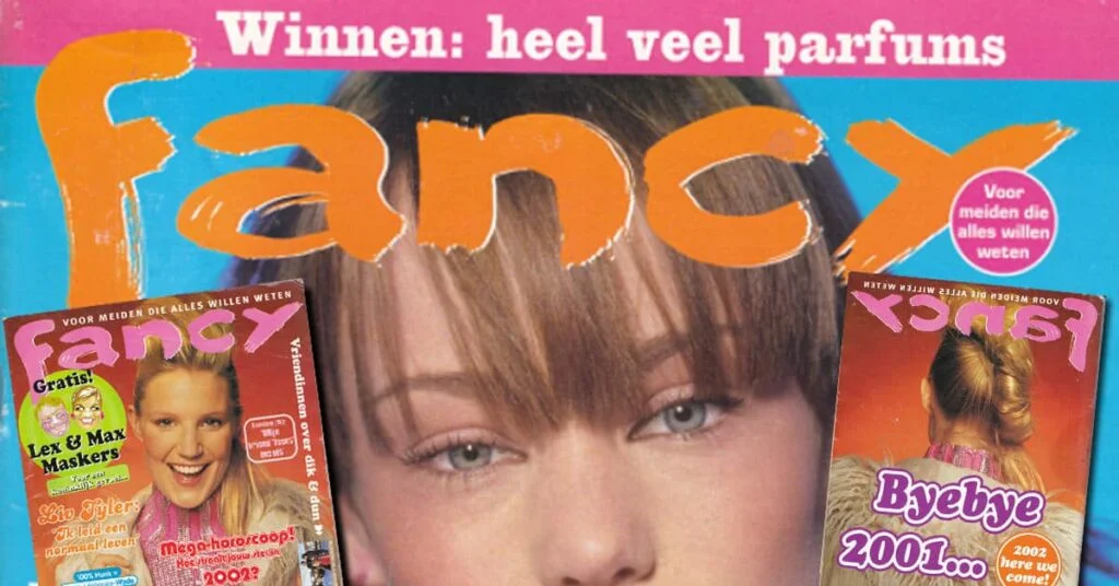 Fancy magazine cover vroeger lezen