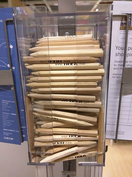 Potloden IKEA verzamelen vroeger