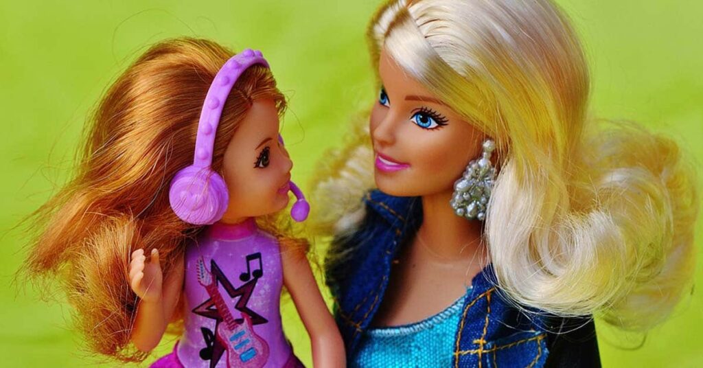 Barbiepoppen vroeger