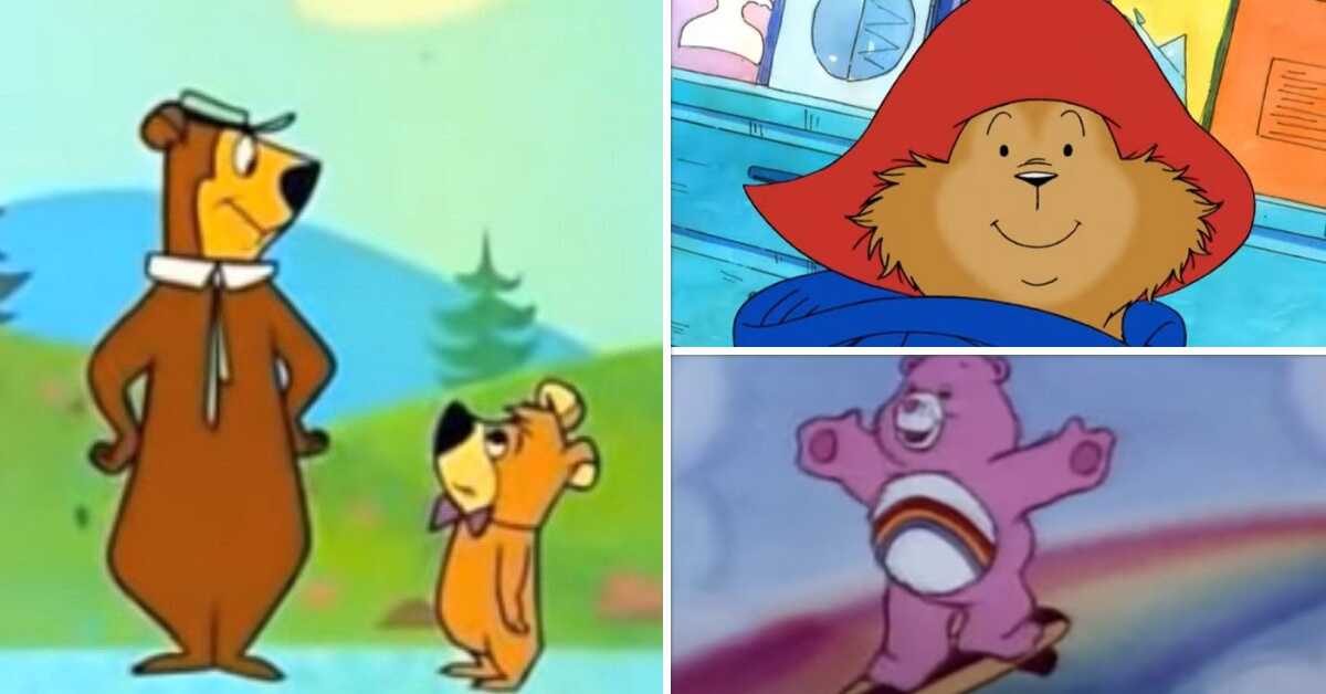Beroemde beren tekenfilms