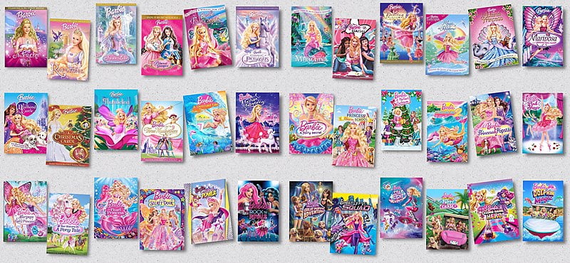 Barbie films vroeger