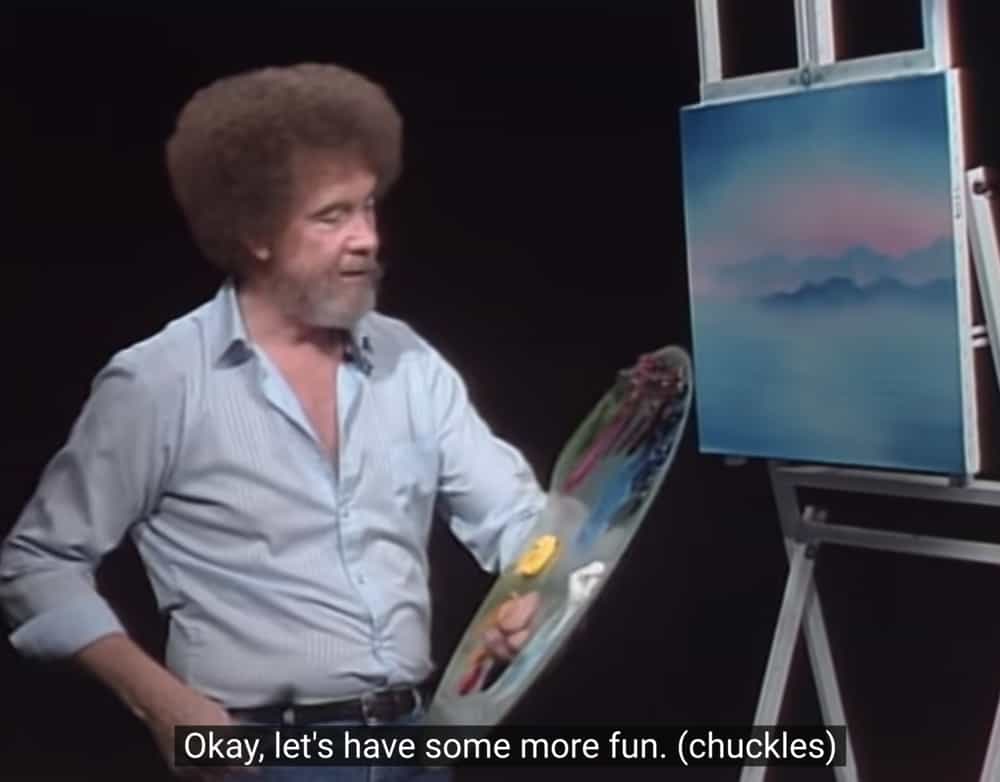 Bob Ross schilderpalet