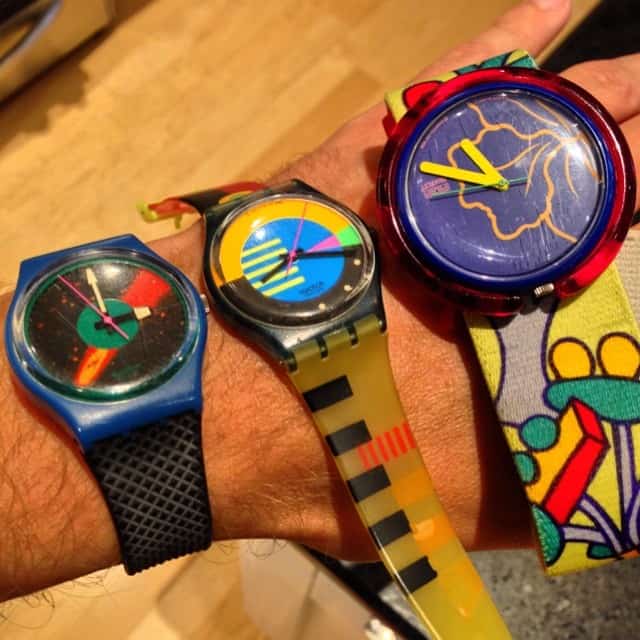 Horloge jaren 80 Swatch watch 80s arm accessoires