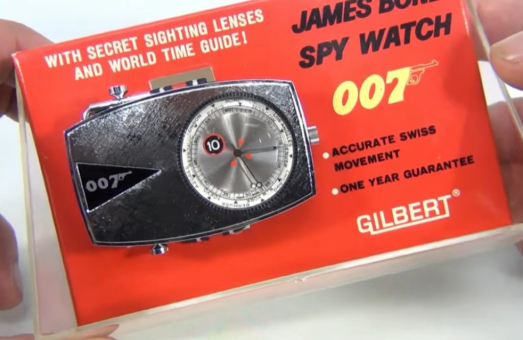 James bond spy watch 007 secret lens