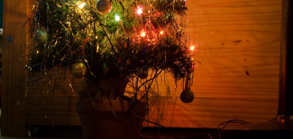 slingers kerstboom