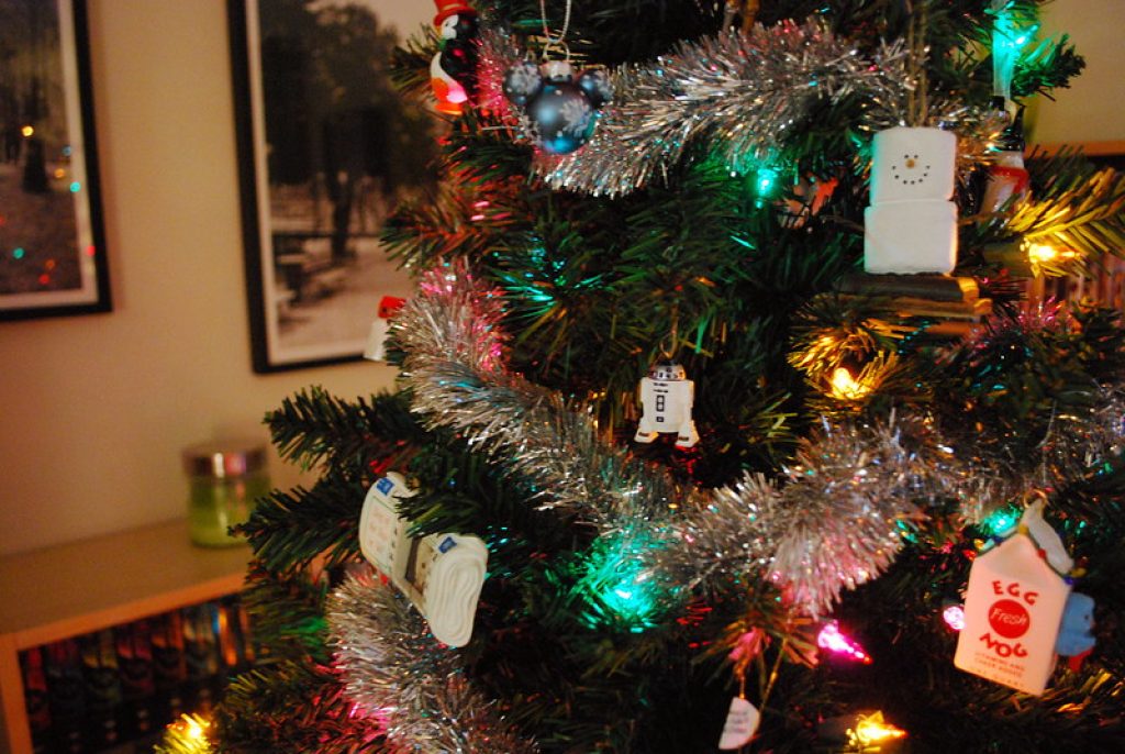slingers kerstboom versiering