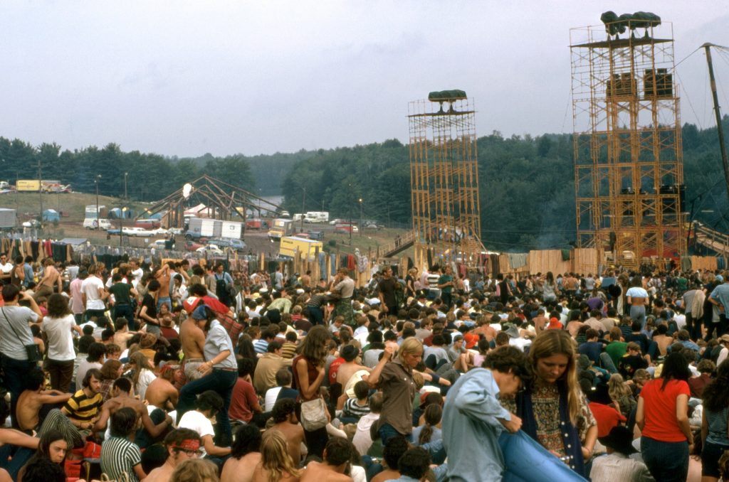 Woodstock technische installaties en publiek