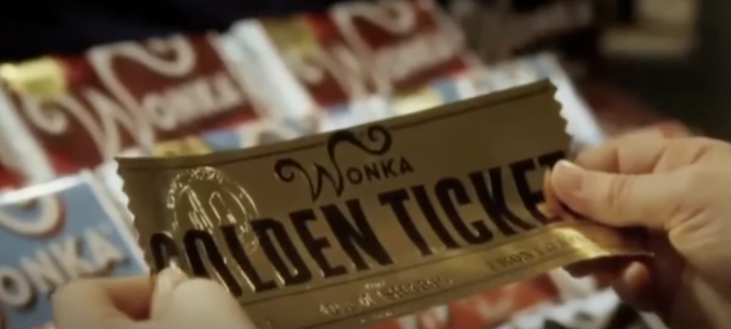 gouden ticket chocoladefabriek