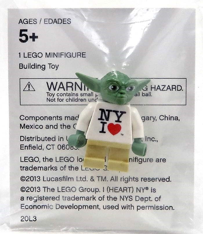 Yoda I love NY lego