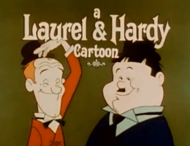 Laurel en Hardy dikke en de dunne tekenfilm