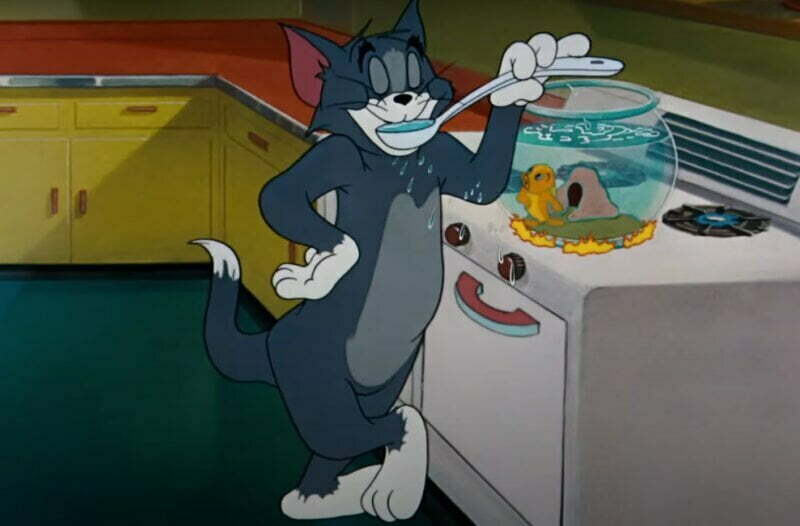 Tom en Jerry eten vis koken