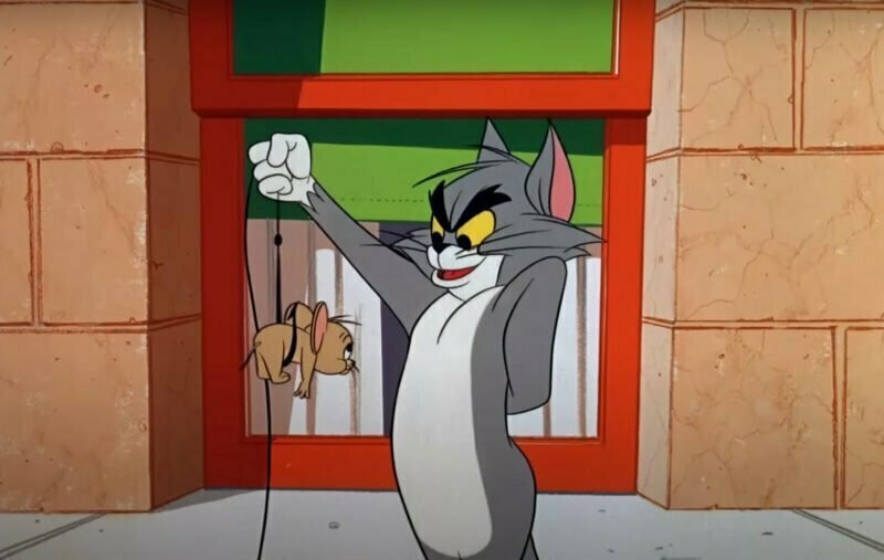 Tom en Jerry gevangen val