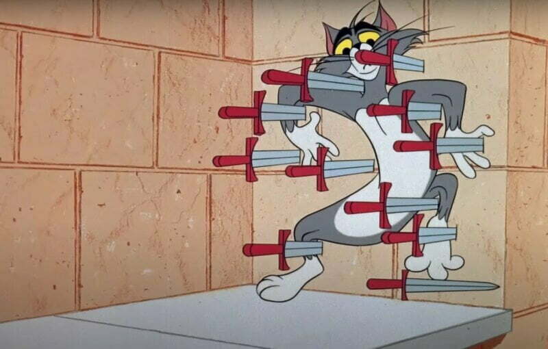 Tom en Jerry sadisme messen