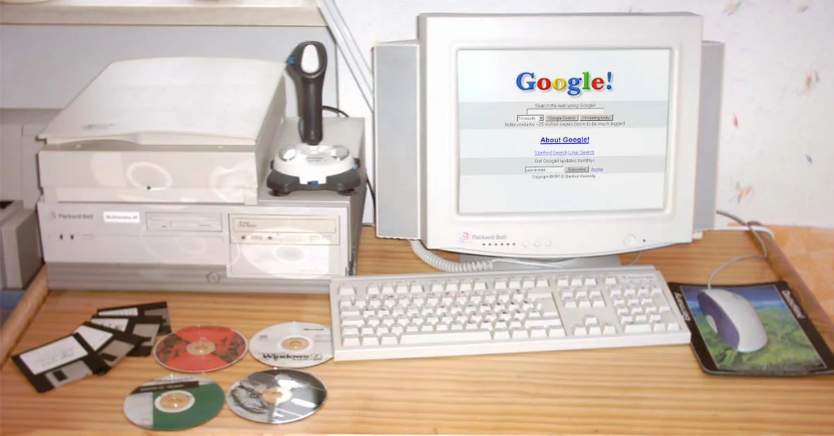 Zoekmachine computer vroeger google
