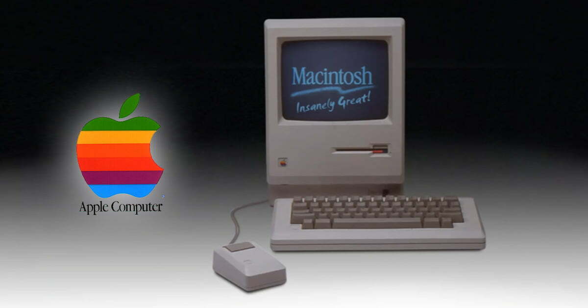 Apple Macintosh 128K computer vroeger feat