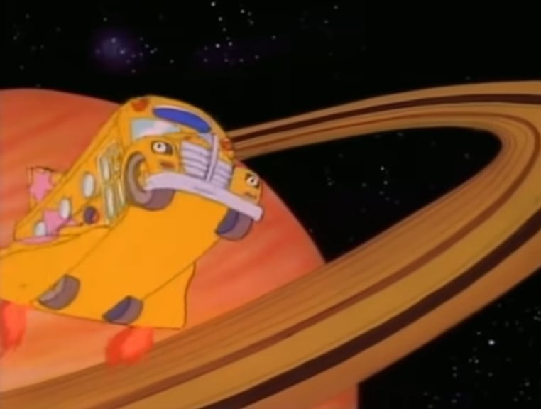 The Magic School bus tekenfilm raket planeten ruimte