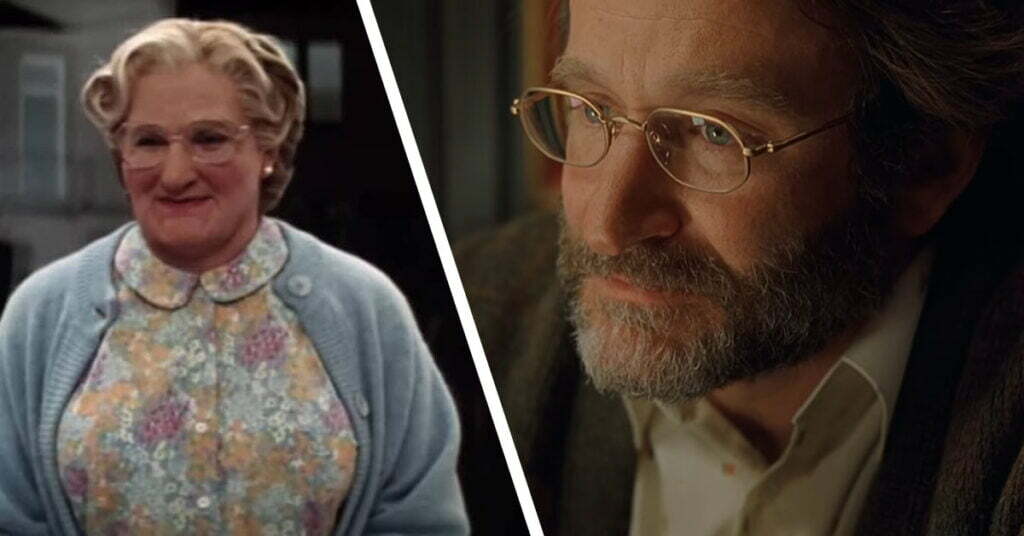 Robin Williams films Mrs Doubtfire Good Will Hunting rollen