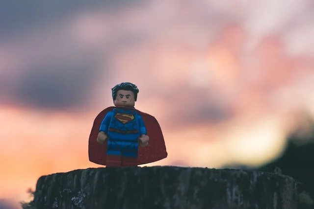 Superhelden superman poppetje