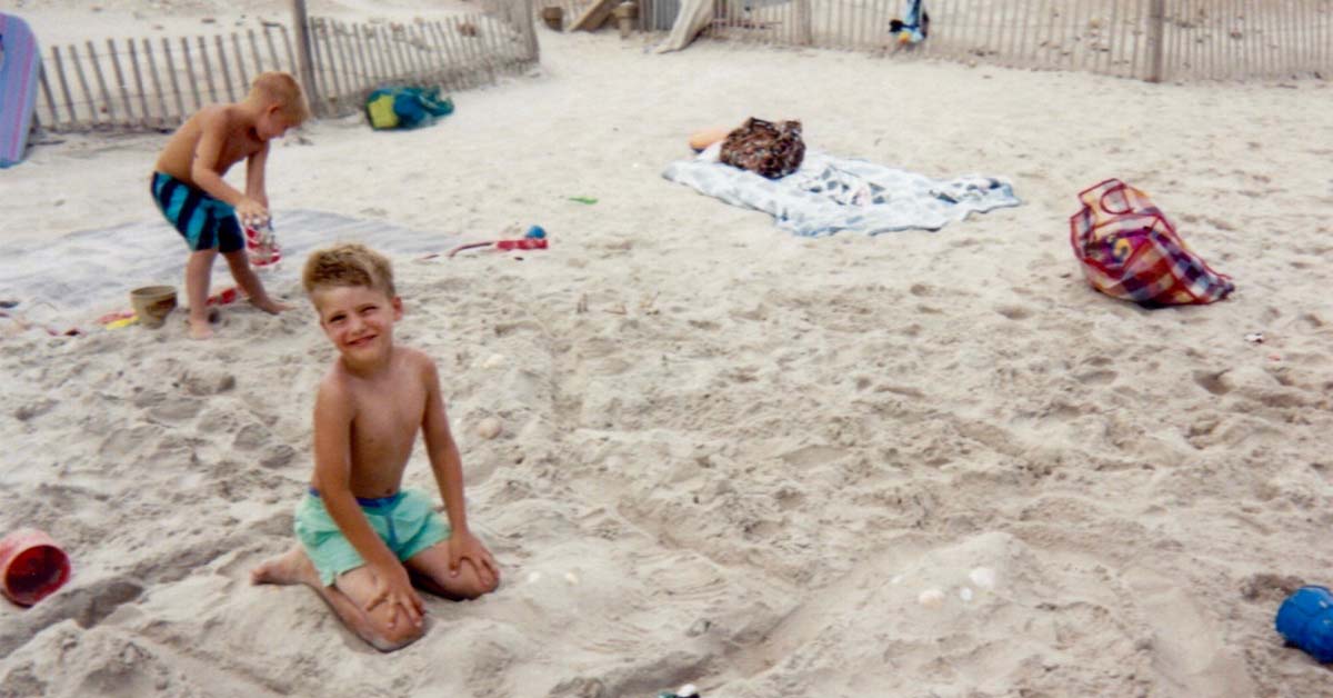 Vakantie jaren 90 strand spelen